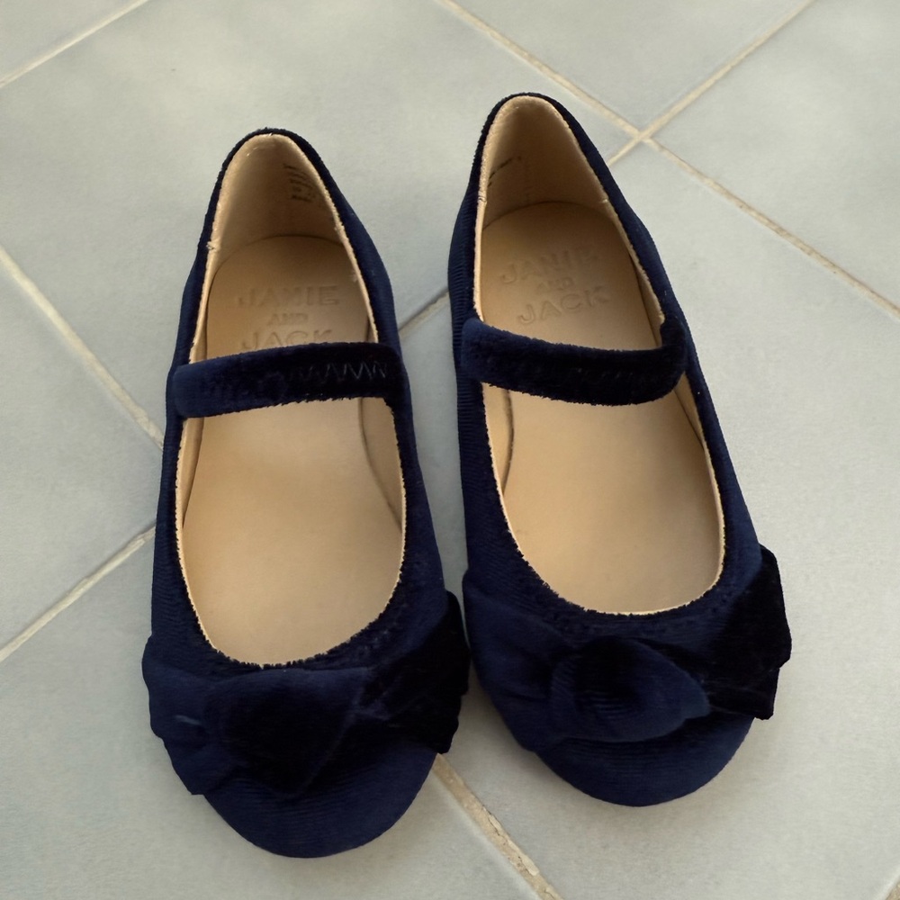 Janie and Jack Navy Blue Dress Shoes